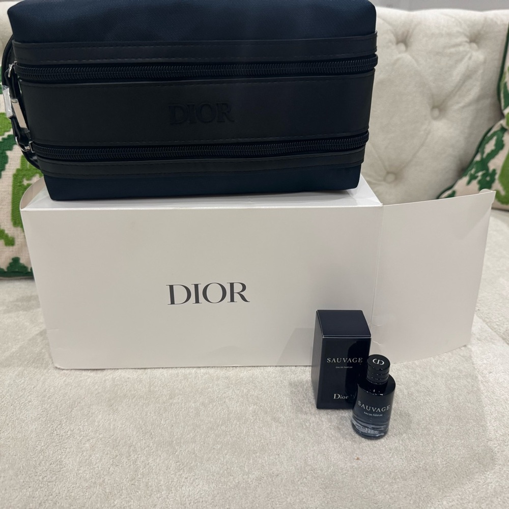 Dior Black Toiletry Bag for Men